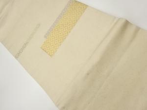 引箔変わり横段に古典柄模様織出し名古屋帯